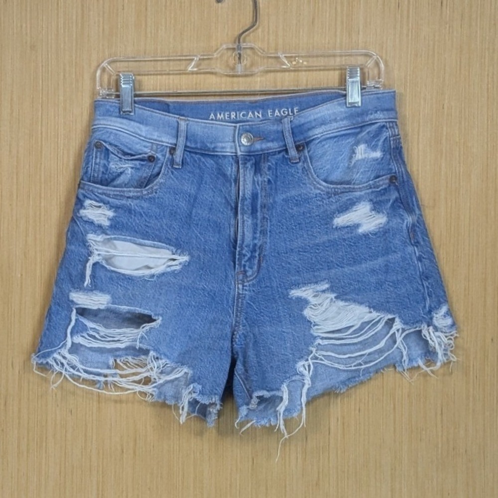 American Eagle Outfitters 90s Boyfriend Cutoff Denim Shorts Distressed Women's 6